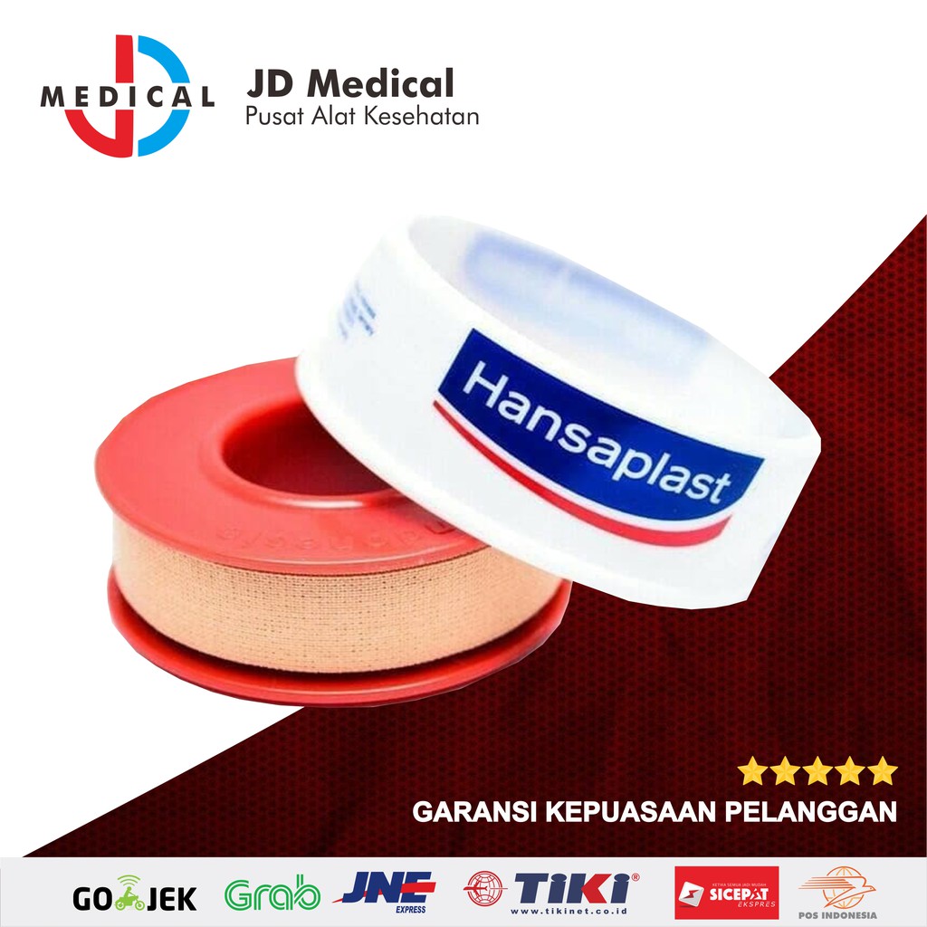 Hansaplast Roll Plester Gulung Kain 1,25 cm x 5 m Ukuran Besar