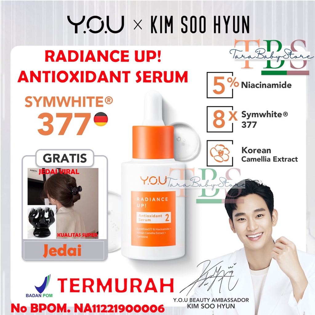 FREE JEDAI+You Radiance Up Antioxidant Serum 20ml / Brightening Serum [TARABABYSTORE]