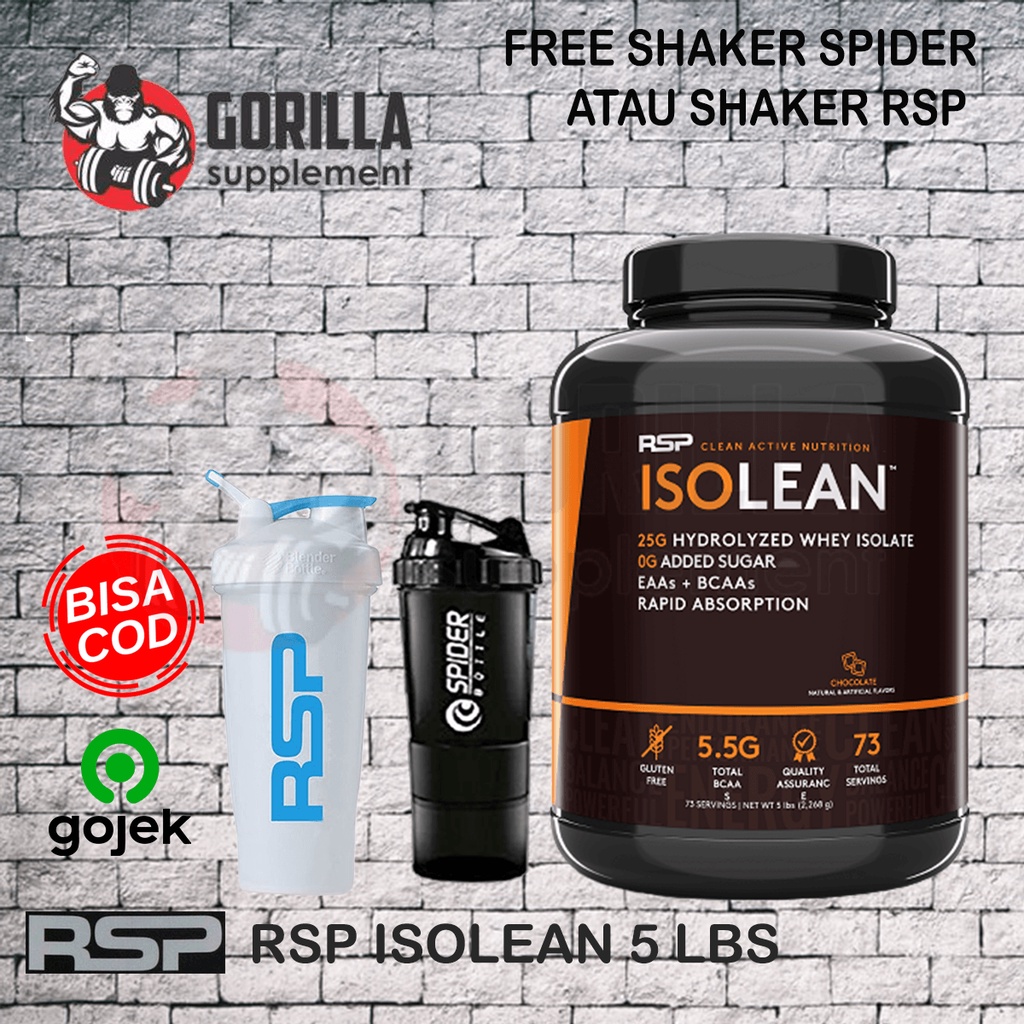 RSP ISOLEAN 5lbs 5lb Whey Protein Isolate Hydrolyzed