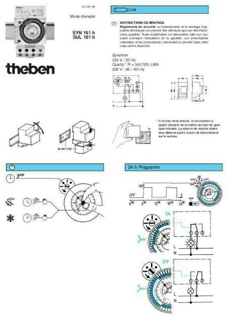 Timer Analog THEBEN SUL181D (Time Switch 24h)