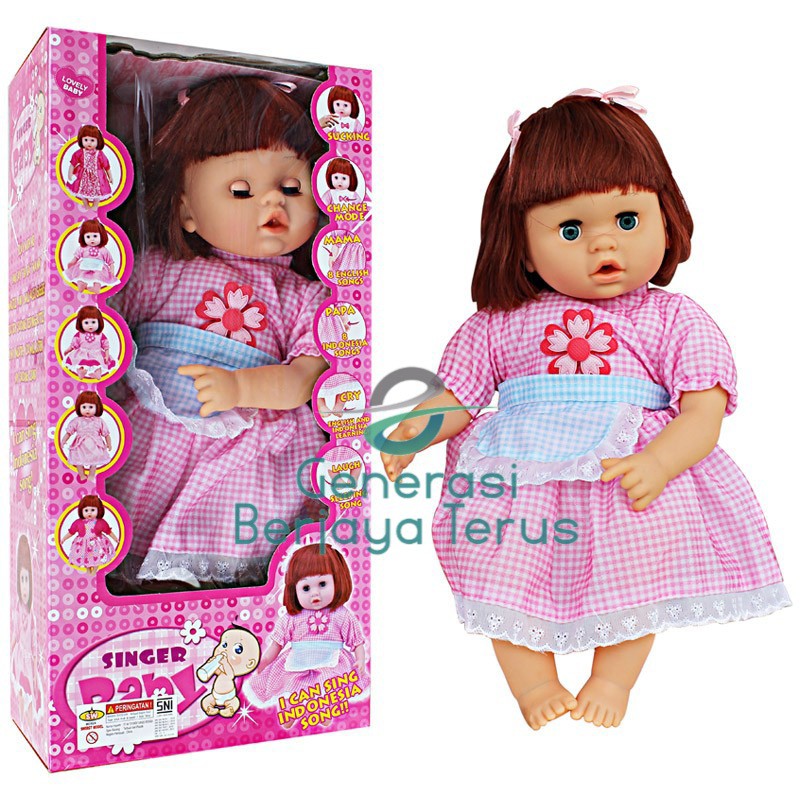Boneka Bibi Cewek Singing/Boneka Anak Anak/Boneka Suara