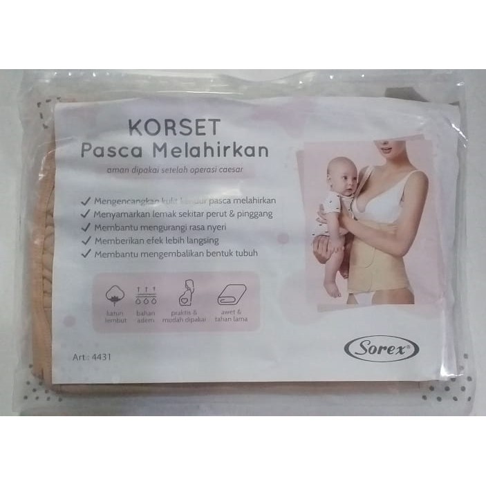 Korset Pasca Melahirkan - Setelah Caesar Sorex 4431 / Stagen Pelangsing Pengecil Perut Sorex 4431