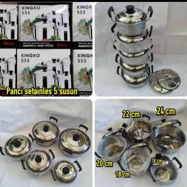 Panci 5 susun kingko 555