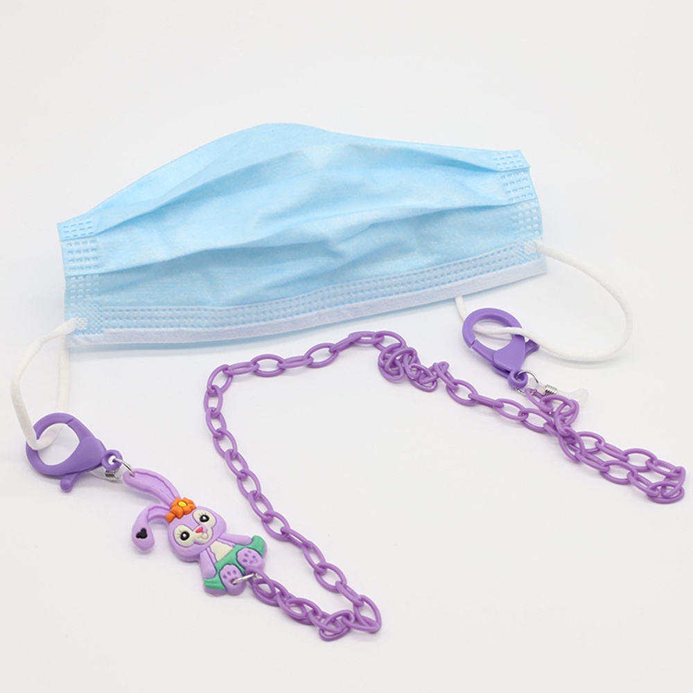 【COD Tangding】Rantai Lanyard Kacamata Anti slip Motif Kartun Kelinci Untuk Anak