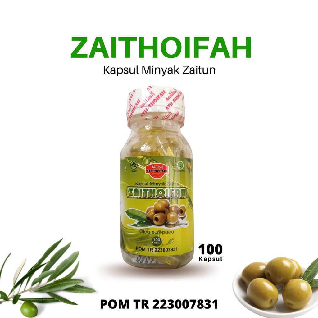 Zaithoifah Kapsul Minyak Zaitun Asli Thursina BPOM dan Halal 100kps