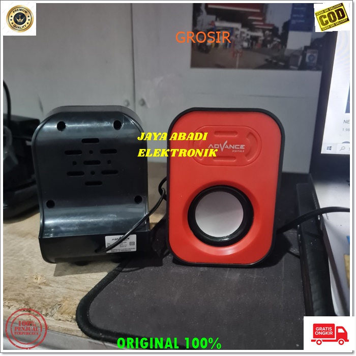 J327 ADVANCE SEPASANG SPEAKER KOMPUTER MINI USB SPK PORTABLE SUPER POWER MUSIK AUDIO PENGERAS SUARA SOUND SISTEM HIFI CHANNEL MULTIMEDIA 3D SOUND 3.5 MM STEREO LANGSUNG COLOK PAKAI USB HEMAT LISTRIK BISA PAKE POWERBANK BISA UNTUK SEGALA LAPTOP DAN PC