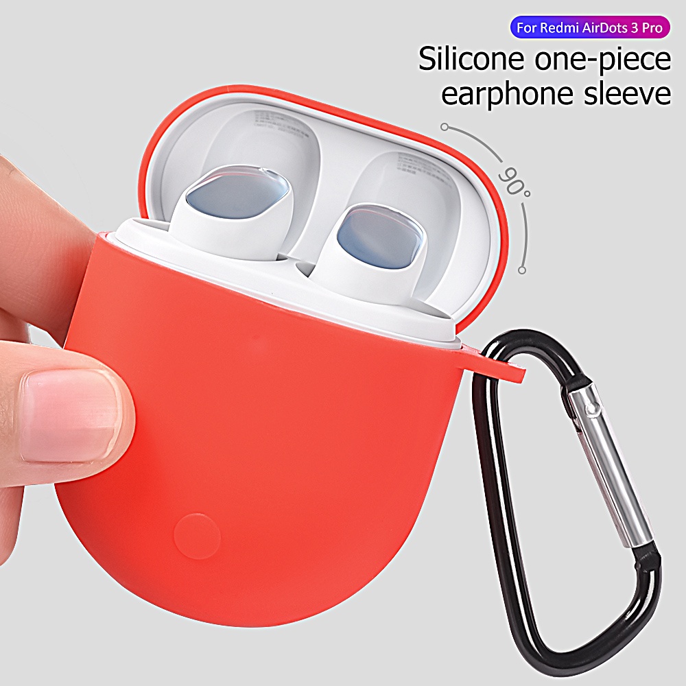 Soft Case Silikon TWS Xiaomi Buds 3 Pro / Redmi Airdots 3 Pro / Poco Buds Pro + carabiner