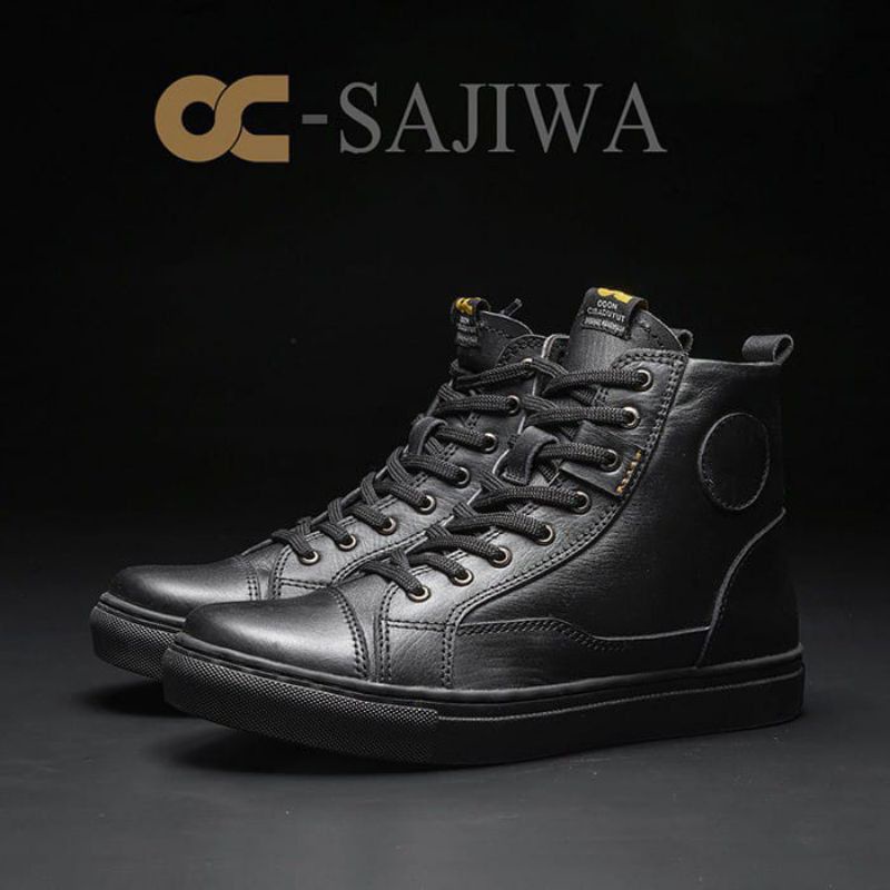 SEPATU KULIT BOOTS BEST SELRER/SEPATU KULIT TERBAIK OC-SAJIWA