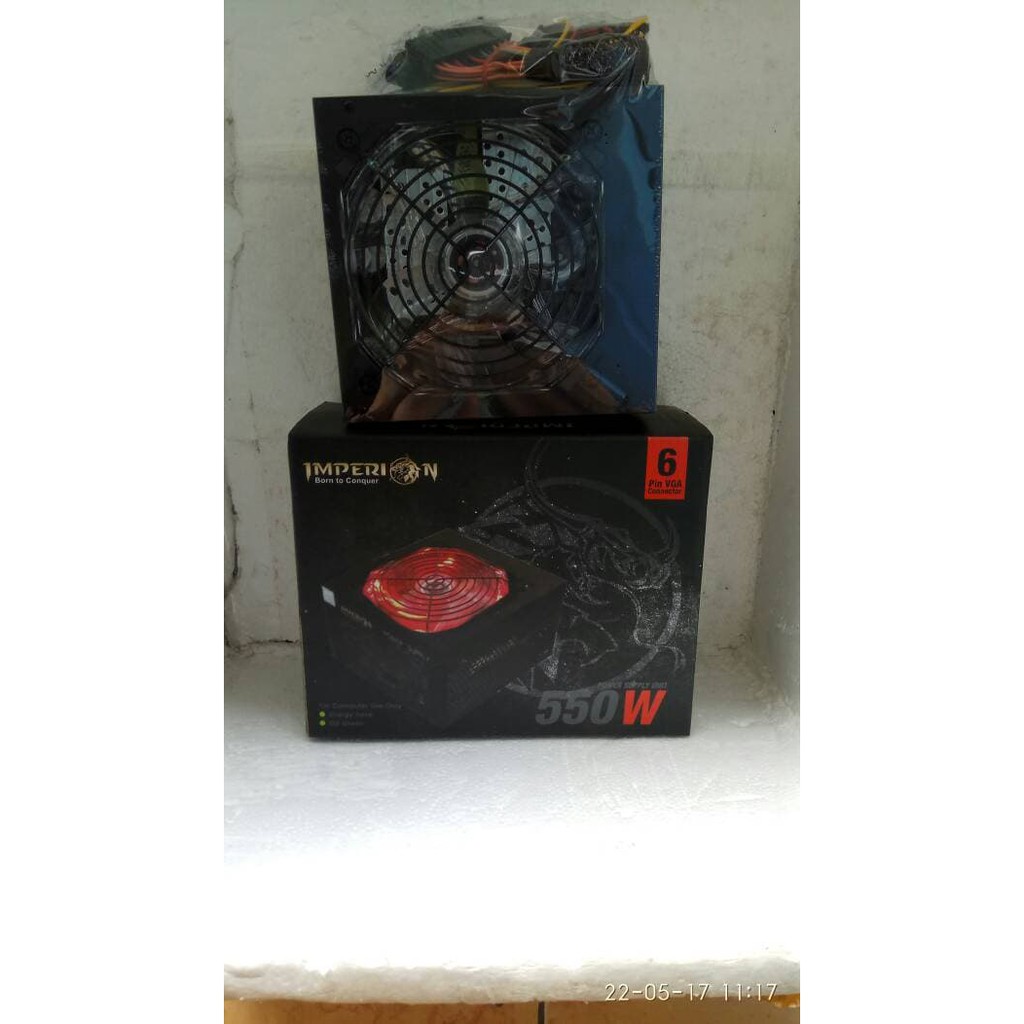 Power supply gaming (PSU) 6pin imperion 550w RGB / 550 watt 6 pin imperion