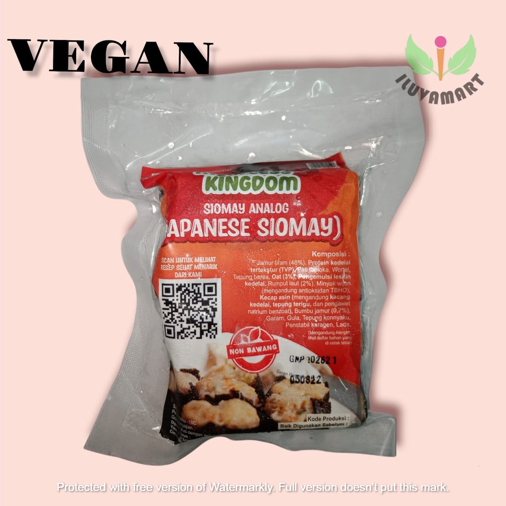 Jual Meatless Kingdom Japanese Siomay 240gr Siomai Siew may VEGAN