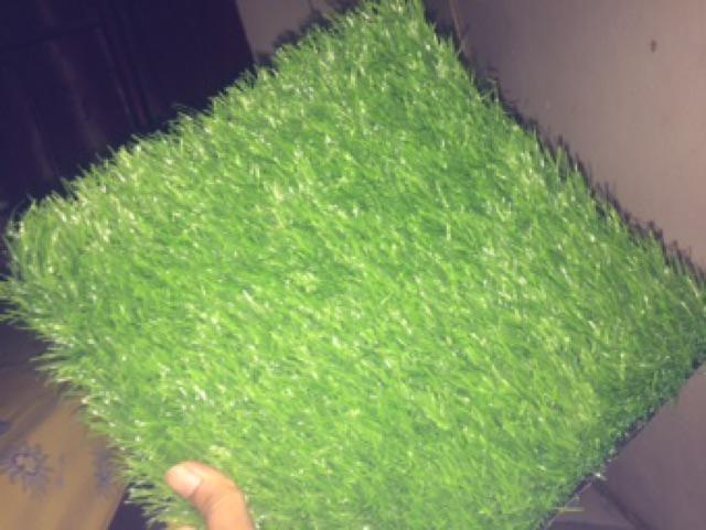 Rumput Sintetis Swiss Ukuran 25x25cm Tebal 3cm Full Green