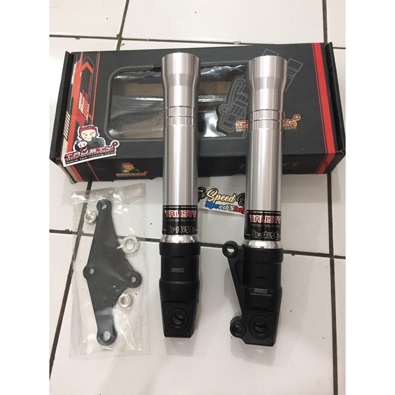 tabung shock depan trusty Satria fu 150 SILVER