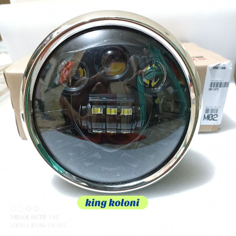 Lampu depan daymaker rx king scorpio vixion