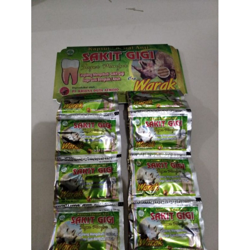 SAKIT GIGI CAP WARAK