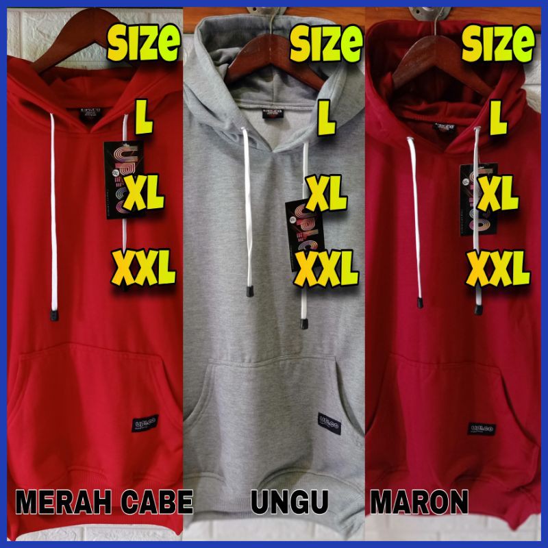 HOODIE POLOS SWEATER PRIA WANITA TEBAL