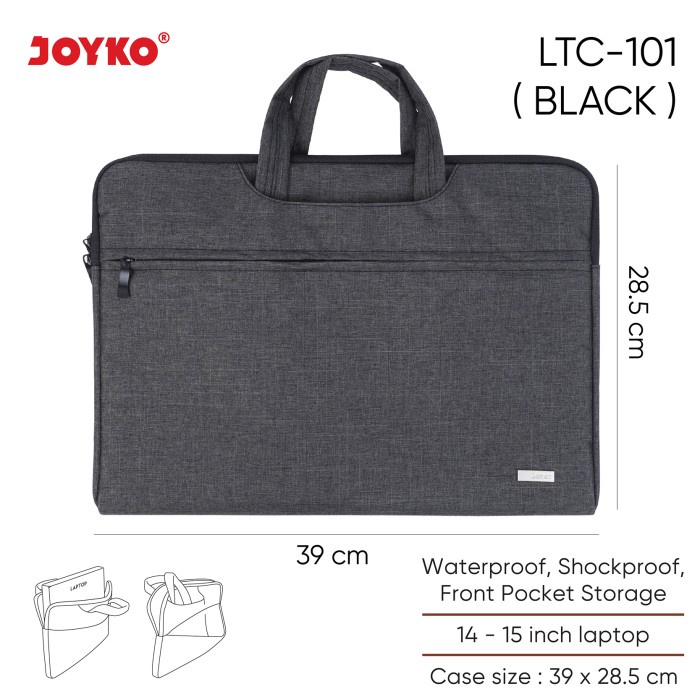 

Tas Laptop Jinjing Laptop Case Joyko LTC-101 14-15 inch - Black