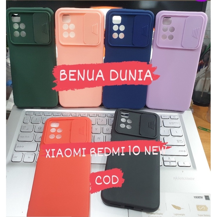 XIAOMI REDMI 10 NEW - CASE SLIDE PLUS PELINDUNG KAMERA XIAOMI REDMI 10 NEW - BENUA DUNIA