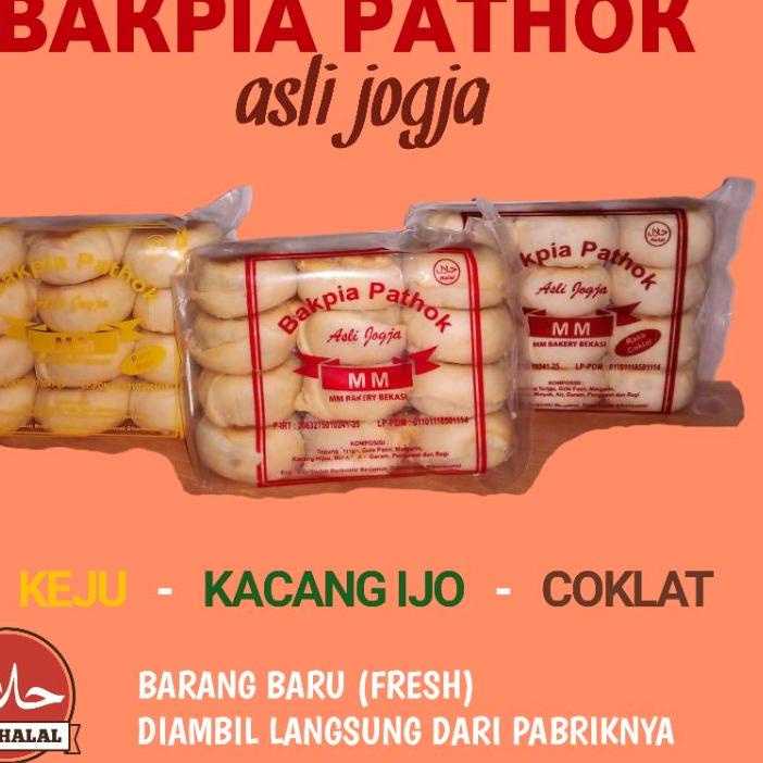 

「DISKON BESAR-BESARAN」 BAKPIA PATHOK MM khas Jogja bakpia basah kacang ijo, keju dan coklat Star