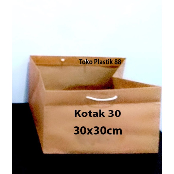 

Paperbag Coklat Polos Size Kotak 30