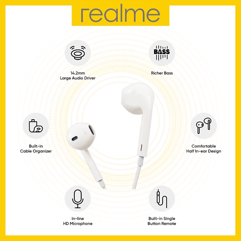 Headset Earphone Handsfree Original Copotan OPPO VIVO REALME MH680 Sound bass Suara Stereo BRAND Universal Colokan Hp 3.5mm