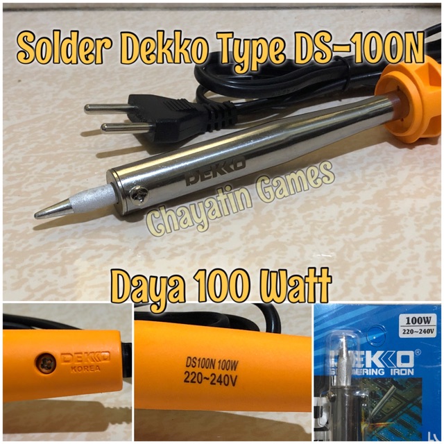 Solder DEKKO Type DS100N / DS-100N 100 Watt