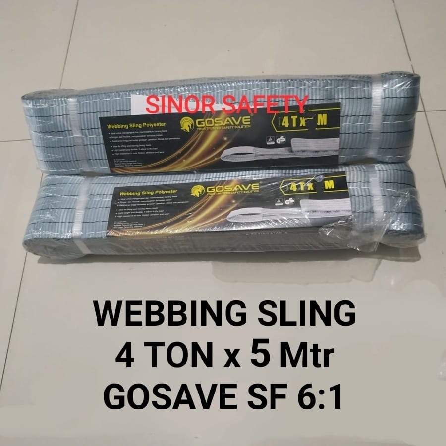 Webbing SLING 4 Ton x 5 Meter Tali Pengikat Pengangkat Barang