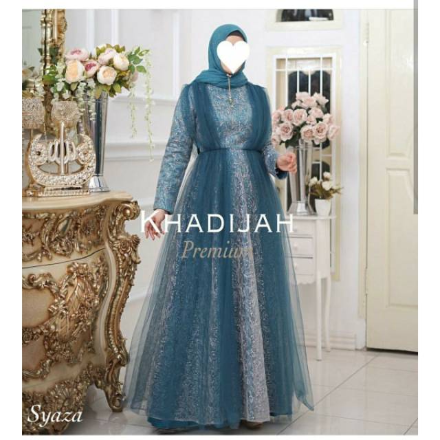 Gamis pesta original by khadijah/gamis muslim/dress muslim