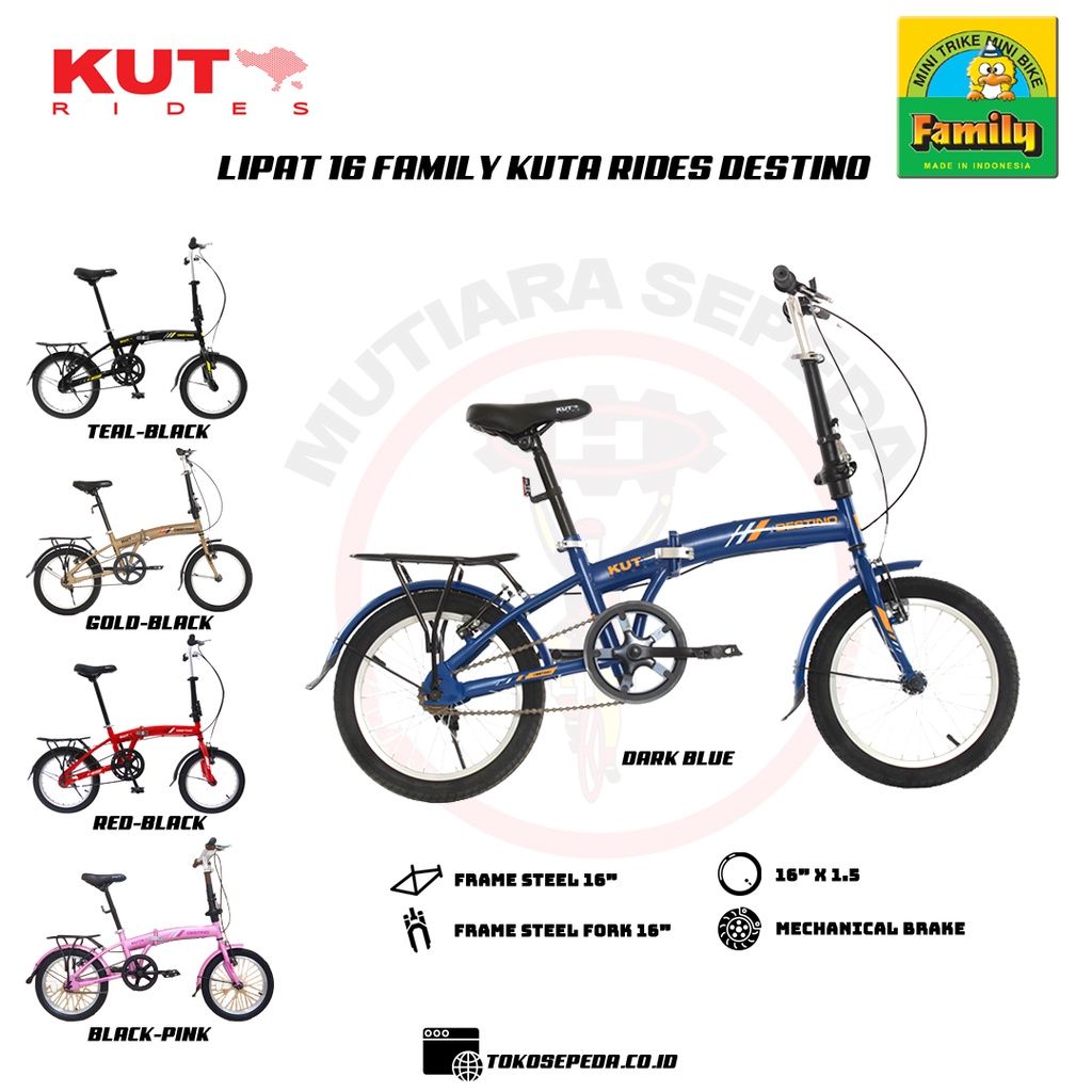 Sepeda Lipat 16 inch Family Kuta Rides Destino