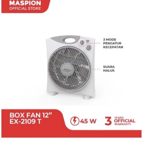 MASPION Kipas Angin Kotak 12 Inch EX 2109 / Boxfan - Garansi 3 Tahun