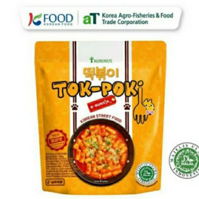 

Tokpoki / Tteokbokki / Toppoki / Tok-Poki Instan Halal MUI