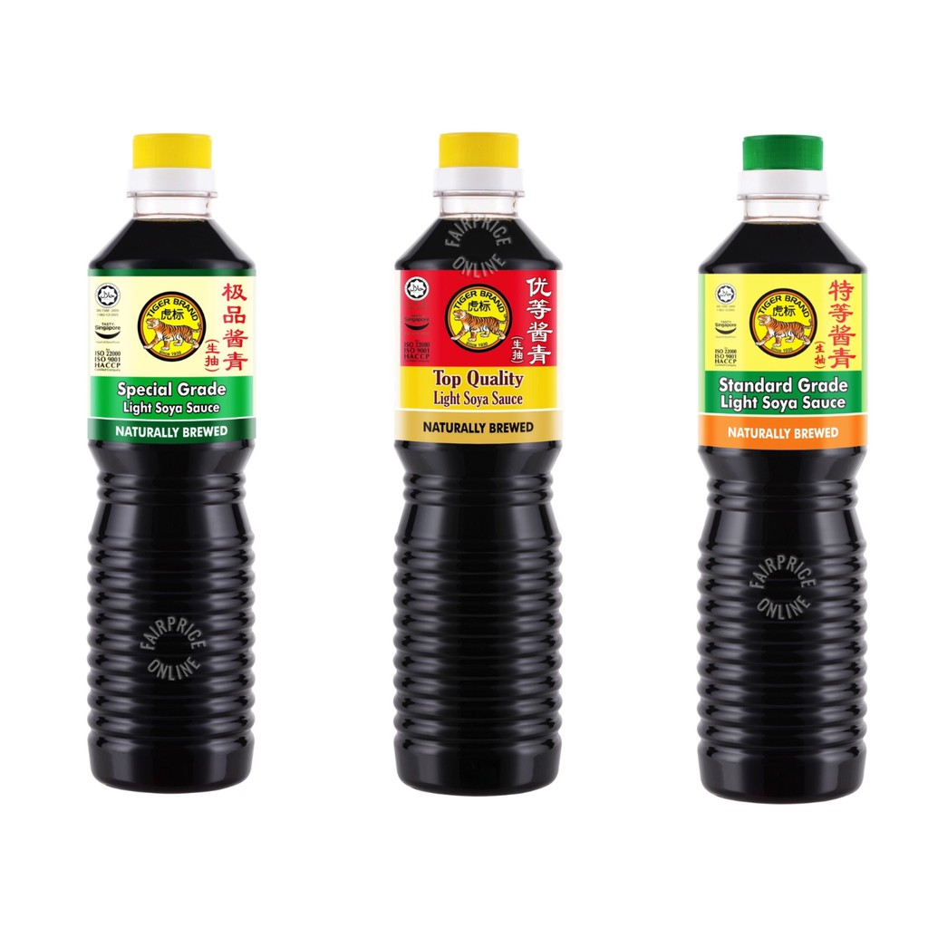 

Tiger Brand Soya Sauce Light (Top Quality, Standard Grade, Special Grade) 640ml