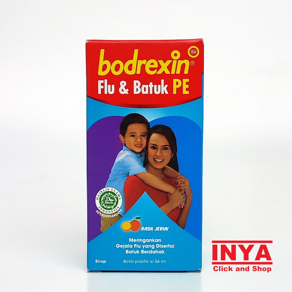 BODREXIN FLU DAN BATUK PE RASA JERUK 56ml - Obat Batuk &amp; Flu