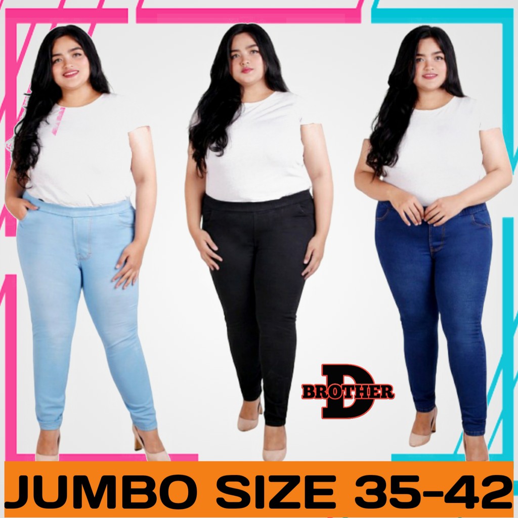 (31-42) RHIANA JEGGING JEANS JUMBO BIG SIZE WANITA CHUBBY | Legging Jeans Jumbo Jeans Skinny Big Size Jegging Jeans Melar