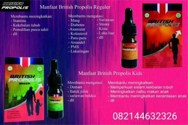 BRITISH PROPOLIS 100 % ORIGINAL|DIABETES|ASAM URAT|KOLESTEROL|IMUNITAS