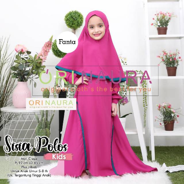 Baju Anak Gamis 5-8 Tahun Sisia Kids By Ori Naura