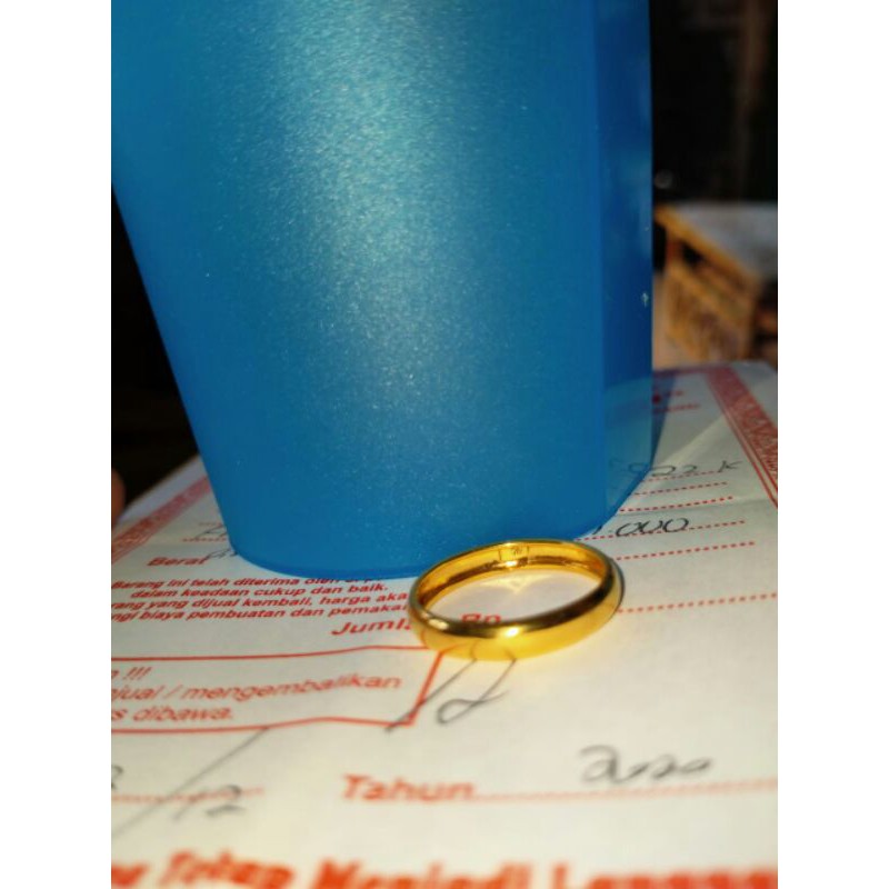 cincin polos emas 22 k kadar 700 cap kadar cincin pernikahan cincin kawin cincin tunangan couple