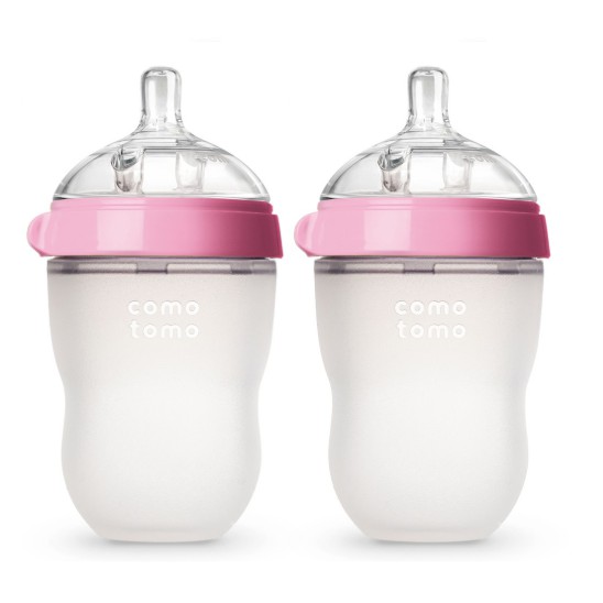 Comotomo Pink 250ml Twin Pack – Botol Susu Bayi