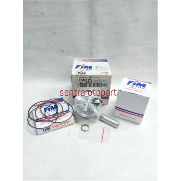 piston seher kit megapro monoshok oversize 100 original fim