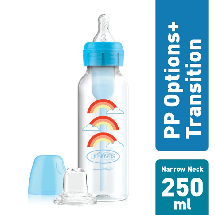 Dr. Brown's Options+ Standard Transition Bottle with Sippy Spout 8oz