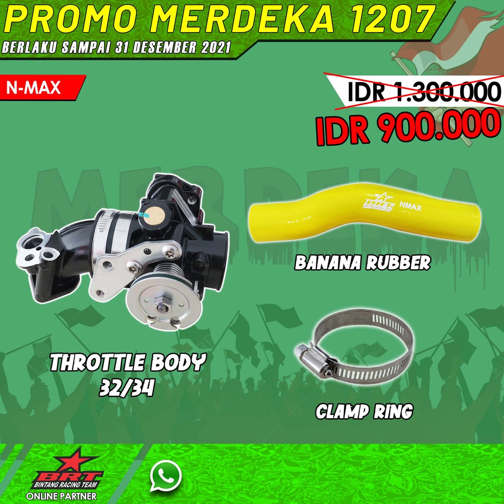 THROTTLE BODY + VELOCITY NMAX OLD DOWNDRAFT