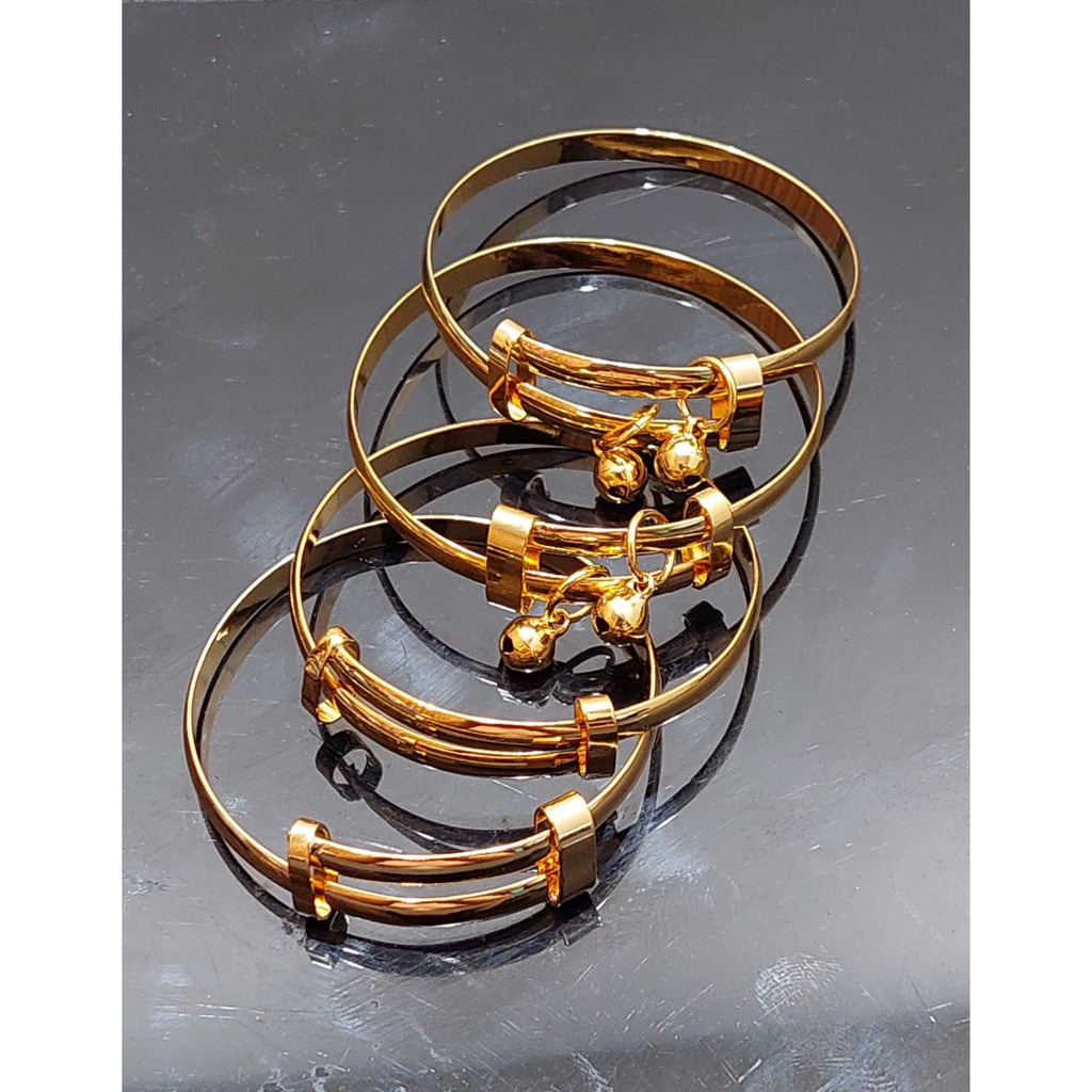 gelang bayi xuping 3 bulanan set gelang tangan dan kaki lapis emas 24karat