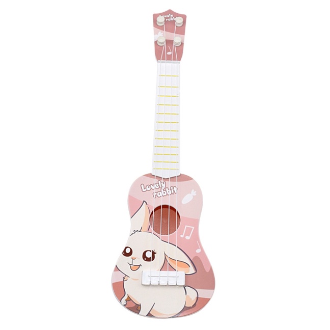 Mainan Gitar Ukulele Anak / Kado Mainan Anak Gitar Alat Musik Anak Mainan Edukasi Anak-Kelinci Coklat