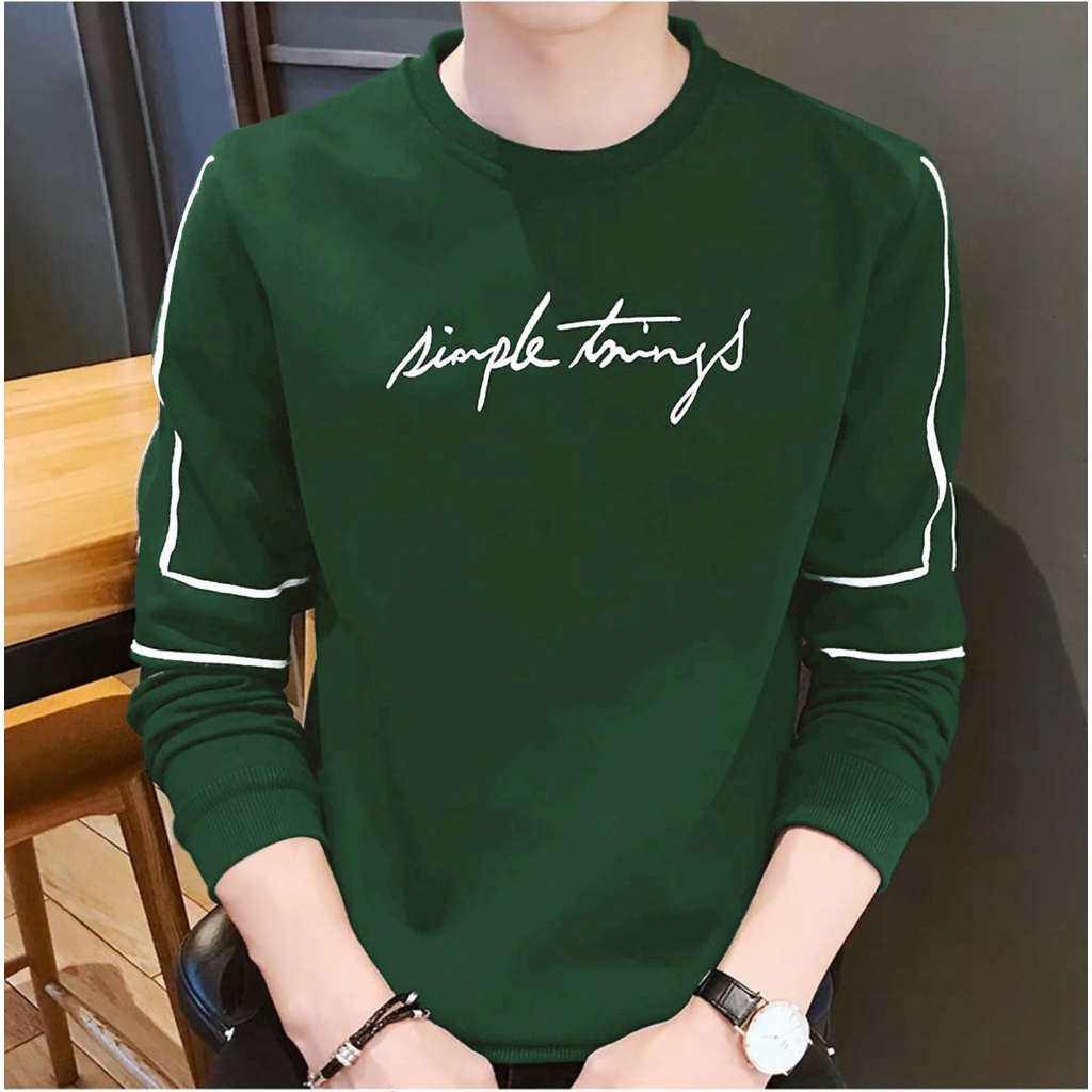 AMOSJKT.28.ATASAN LENGAN PANJANG/BAJU SIMPLE THINGS/JUMPER PRIA WANITA