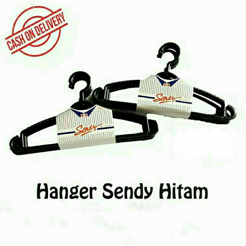 Hanger Gantungan Baju Plastik Dewasa Tebal Bagus 38x19cm ISI 6