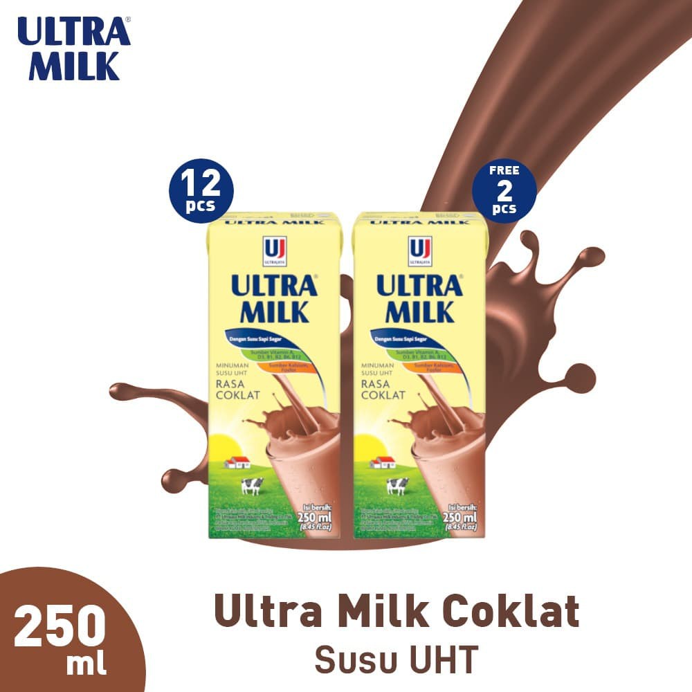 

PROMO PAKET ULTRA MILK COKLAT 250 ML 1/2 KARTON(12PCS) FREE 2PCS ULTRA MILK TERMURAH