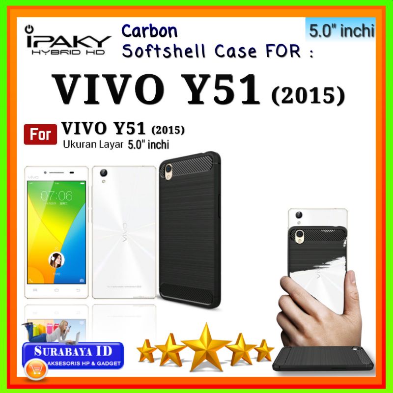 Casing Case Vivo Y51 (2015) 5.0"inchi | Soft Case iPaky Vivo Y51 or Vivo Y51L (2015)