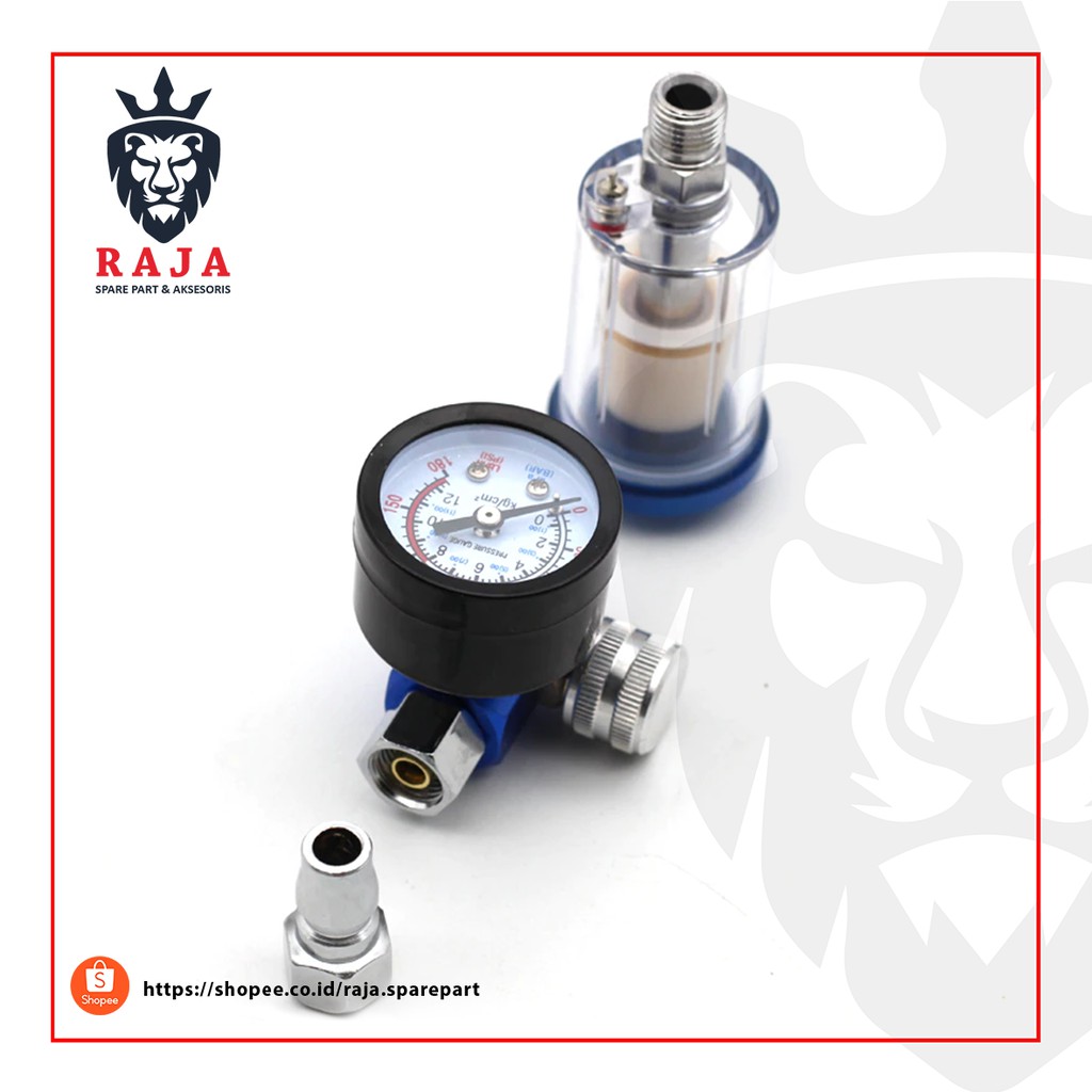 Spray gun regulator set