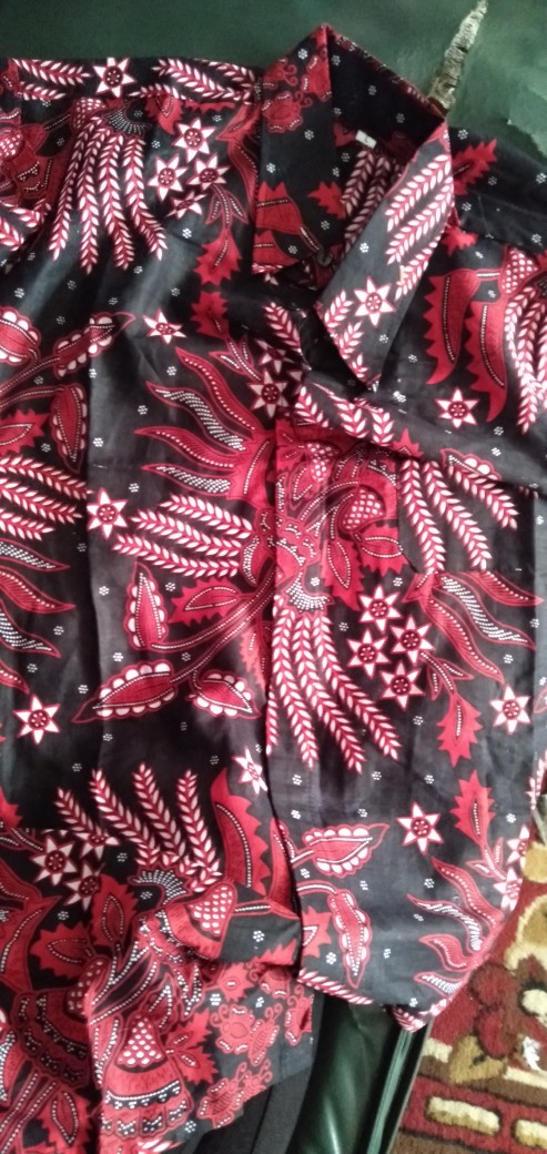 Kemeja Batik Pria Lengan Panjang Size M L Xl Xxl Bswart Batik Hrb026