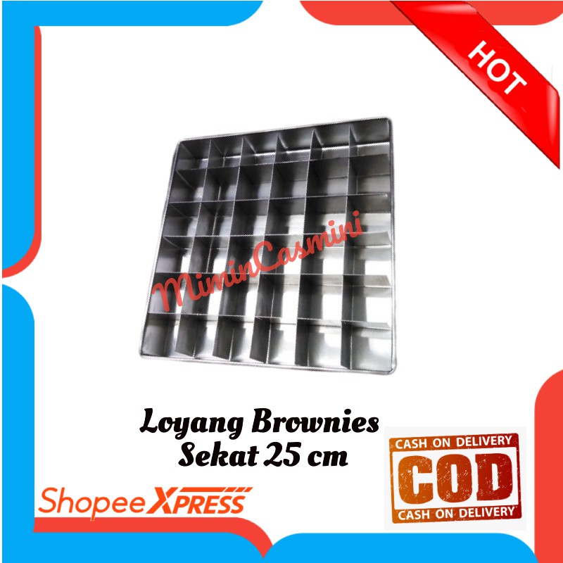  LOYANG  BROWNIES  SEKAT  25 CM BRONIS Shopee Indonesia