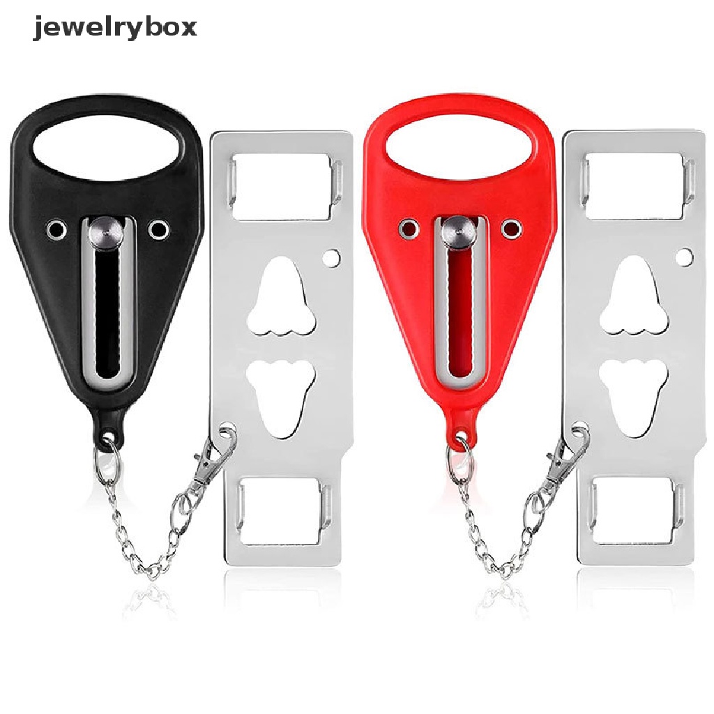 (jewelrybox) Kunci Pengaman Pintu Portable Anti Maling Untuk Hotel / Travel